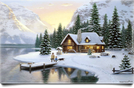 Winter Lake Cabin